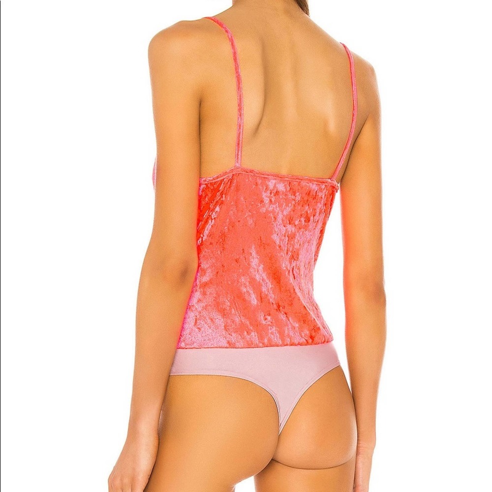 AMANDA UPRICHARD Neon Pink Bodysuit - Picture 4 of 7